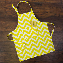 Load image into Gallery viewer, Cotton Chevron Chef Apron