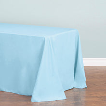 Load image into Gallery viewer, 90 X 132 in. Rectangular with Round Corners Polyester Tablecloth