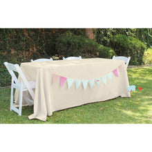 Load image into Gallery viewer, 90 X 132 in. Rectangular with Round Corners Polyester Tablecloth