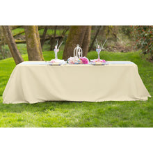 Load image into Gallery viewer, 90 X 156 in. Rectangular with Round Corners Polyester Tablecloth
