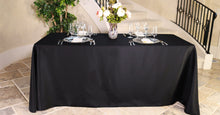 Load image into Gallery viewer, 90 X 132 in. Rectangular with Round Corners Polyester Tablecloth