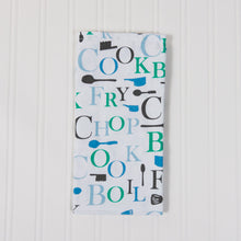 Load image into Gallery viewer, 20 X 20 in. Chef Print Cotton Napkins 4/Pack (3 Colors)