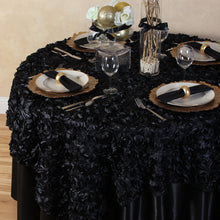 Load image into Gallery viewer, 72 in. Square Rosette Satin Overlay