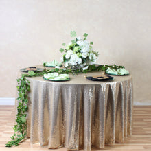 Load image into Gallery viewer, 120 in. Round Sequin Tablecloth (9 Colors)