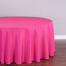 Load image into Gallery viewer, 120 In. Round Polyester Tablecloth (20 Colors)