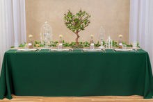Load image into Gallery viewer, 90 X 156 in. Rectangular with Round Corners Polyester Tablecloth