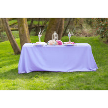 Load image into Gallery viewer, 90 X 132 in. Rectangular with Round Corners Polyester Tablecloth