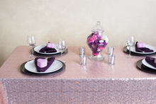 Load image into Gallery viewer, 88 X 130 in. Rectangular Sequin Tablecloth (8 Colors)