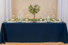 Load image into Gallery viewer, 90 X 156 in. Rectangular with Round Corners Polyester Tablecloth