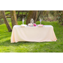 Load image into Gallery viewer, 90 X 132 in. Rectangular with Round Corners Polyester Tablecloth
