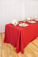 Load image into Gallery viewer, 90 X 132 in. Rectangular with Round Corners Polyester Tablecloth