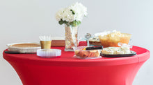 Load image into Gallery viewer, 30 in. Round Stretch Cocktail Tablecloth (8 Colors)
