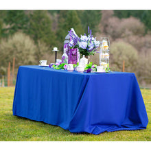 Load image into Gallery viewer, 90 X 132 in. Rectangular with Round Corners Polyester Tablecloth
