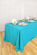 Load image into Gallery viewer, 90 X 132 in. Rectangular with Round Corners Polyester Tablecloth