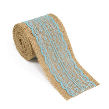 Load image into Gallery viewer, Burlap Ribbon Roll With Lace (12 Colors)
