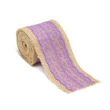 Load image into Gallery viewer, Burlap Ribbon Roll With Lace (12 Colors)
