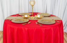 Load image into Gallery viewer, Bargain 108 in. Round Polyester Tablecloth Red
