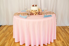 Load image into Gallery viewer, Bargain 108 In. Round Polyester Tablecloth Pink
