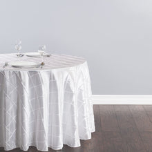 Load image into Gallery viewer, 108 in. Round Pintuck Tablecloth
