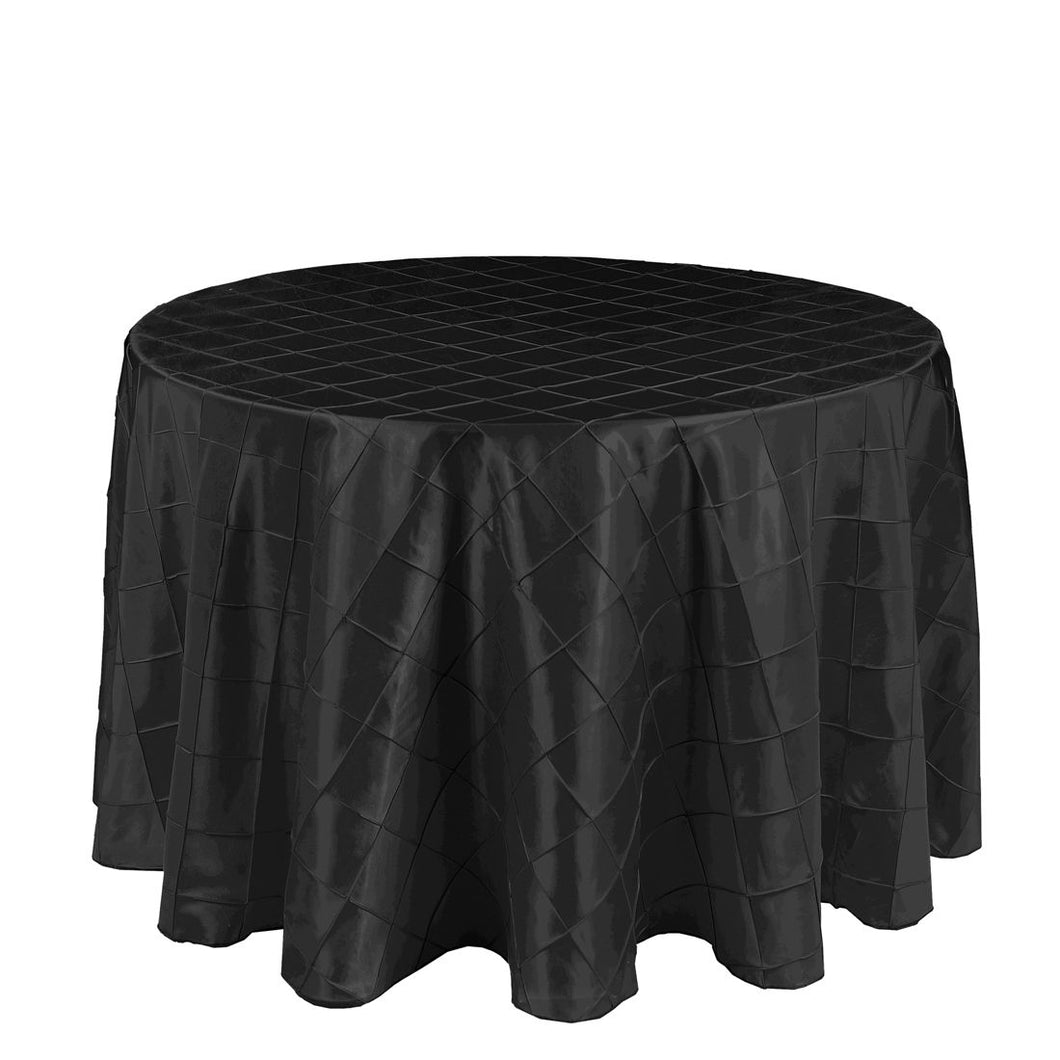 108 in. Round Pintuck Tablecloth