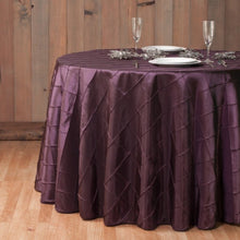 Load image into Gallery viewer, 108 in. Round Pintuck Tablecloth
