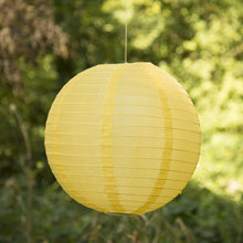 Load image into Gallery viewer, 12 in. Pastel Yellow Nylon Lantern
