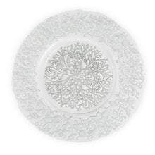 Load image into Gallery viewer, Silver Baroque Glass Charger Plate 4/Pack
