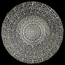 Load image into Gallery viewer, 13 in. Beaded Web Glass Charger Plate Silver 4/Pack
