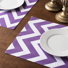 Load image into Gallery viewer, 13 X 19 in. Chevron Cotton Placemats 4/Pack (13 Colors)
