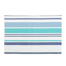 Load image into Gallery viewer, Blue Barcode-Striped Placemats 4/Pack
