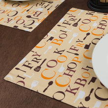Load image into Gallery viewer, Autumn Chef Print Placemats 4/Pack
