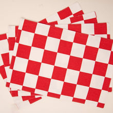 Load image into Gallery viewer, 13 X 19 in. Checker Board Cotton Placemats 4/Pack (4 Colors)
