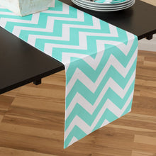 Load image into Gallery viewer, 13 X 90 in. Chevron Cotton Table Runner (10 Colors)
