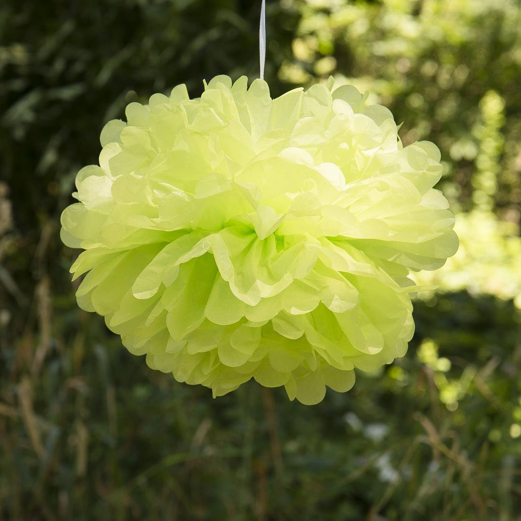 14 in. Tissue Paper Pom Poms 4/Pack (2 Colors)