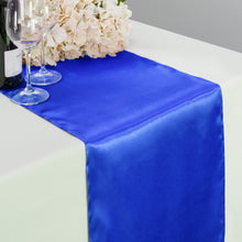 Load image into Gallery viewer, 14 x 108 in. Satin Table Runner Royal Blue
