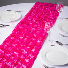 Load image into Gallery viewer, 14 X 108 in. Rosette Satin Table Runner (12 Colors)
