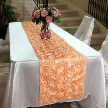 Load image into Gallery viewer, 14 X 108 in. Rosette Satin Table Runner (12 Colors)
