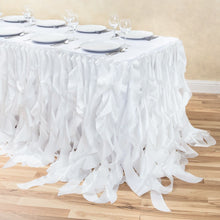 Load image into Gallery viewer, 14 ft. Curly Willow Table Skirt White
