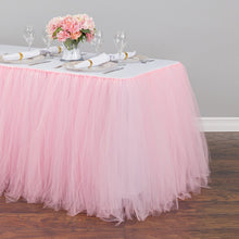 Load image into Gallery viewer, Bargain  14 ft. Tulle Tutu Table Skirt (11 Colors)
