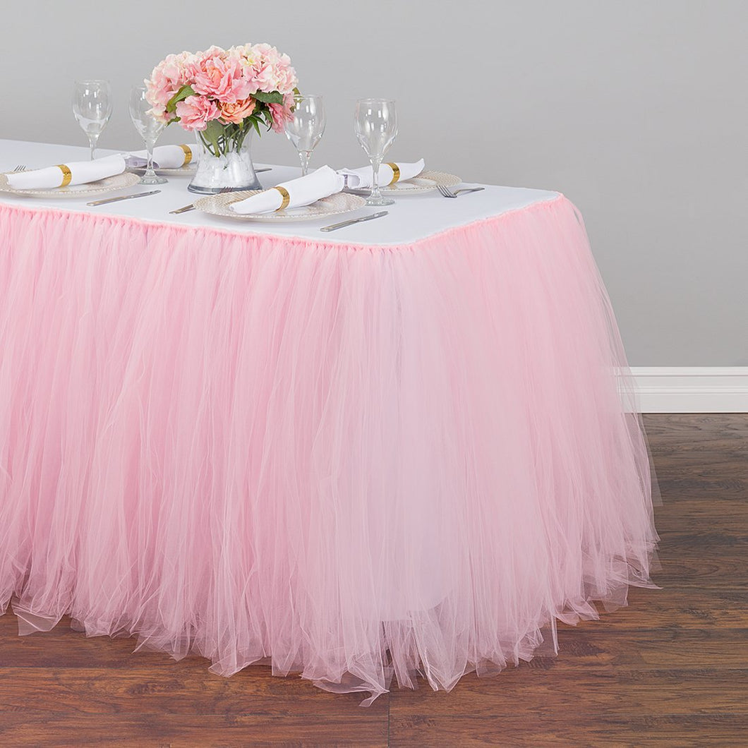 Bargain  14 ft. Tulle Tutu Table Skirt (11 Colors)