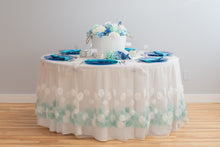 Load image into Gallery viewer, 21 ft. Tulle Rose Table Skirt (2 Colors)
