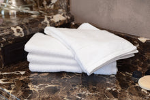 Load image into Gallery viewer, Hotel Quality India Cotton Hand Towel 4/Pack White
