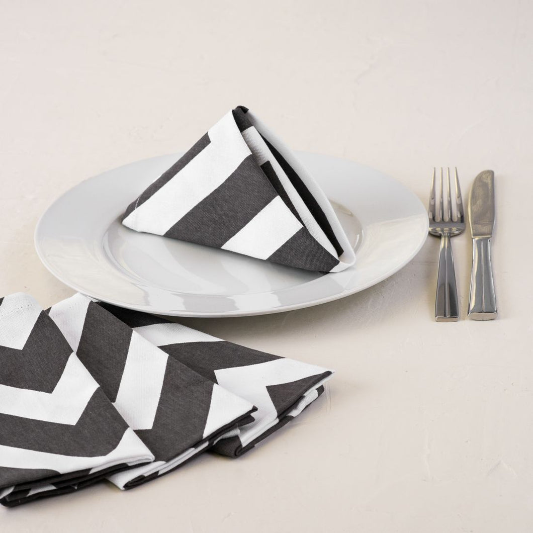 16 X 16 in. Chevron Cotton Napkins 4/Pack (2 Colors)