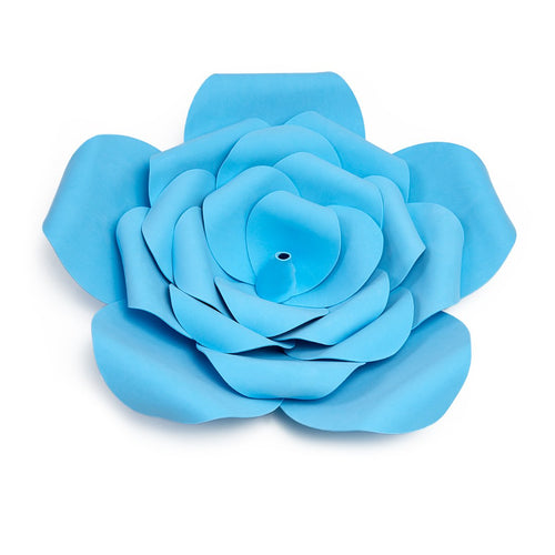 11 in. Blue Foam Rose Wallflower