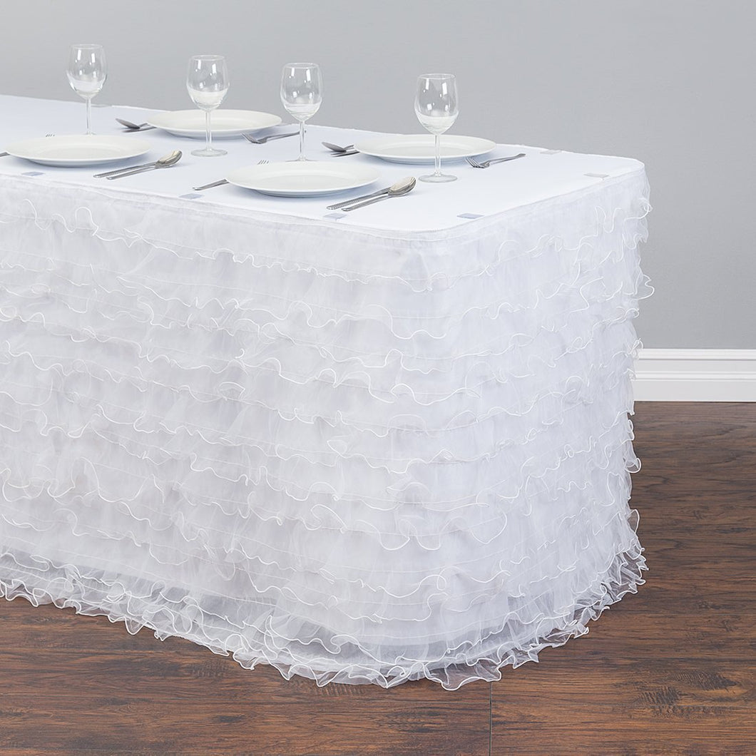 21 ft. Tutu Table Skirt (2 Colors)