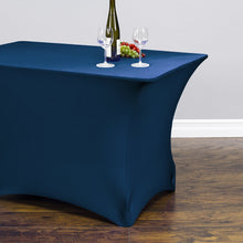 Load image into Gallery viewer, 6 ft. Rectangular Stretch Tablecloth Purple
