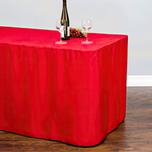 Load image into Gallery viewer, 4 ft. Fitted Polyester Tablecloth (7 Colors)
