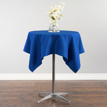 Load image into Gallery viewer, 52 in. Square Cotton-Feel Tablecloth Royal Blue
