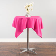 Load image into Gallery viewer, 52 in. Square Cotton-Feel Tablecloth Fuchsia
