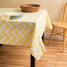 Load image into Gallery viewer, 58 X 70 in. Rectangular Chevron Cotton Tablecloth (5 Colors)
